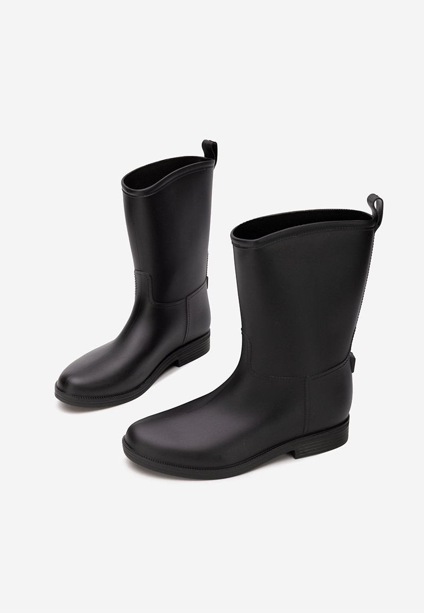 Cizme de cauciuc Elisea negre