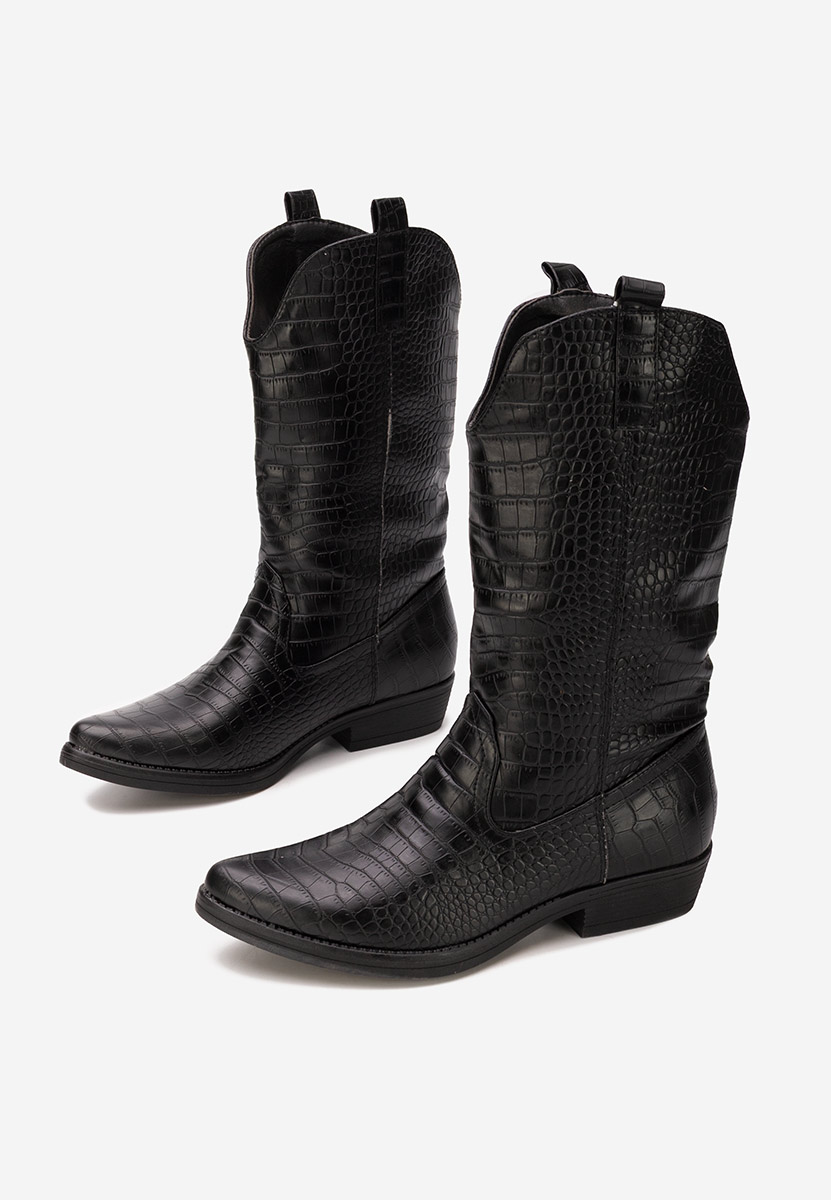 Cizme cowboy dama Renora negre