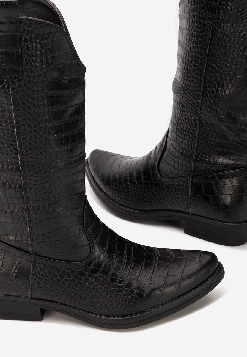 Cizme cowboy dama Renora negre