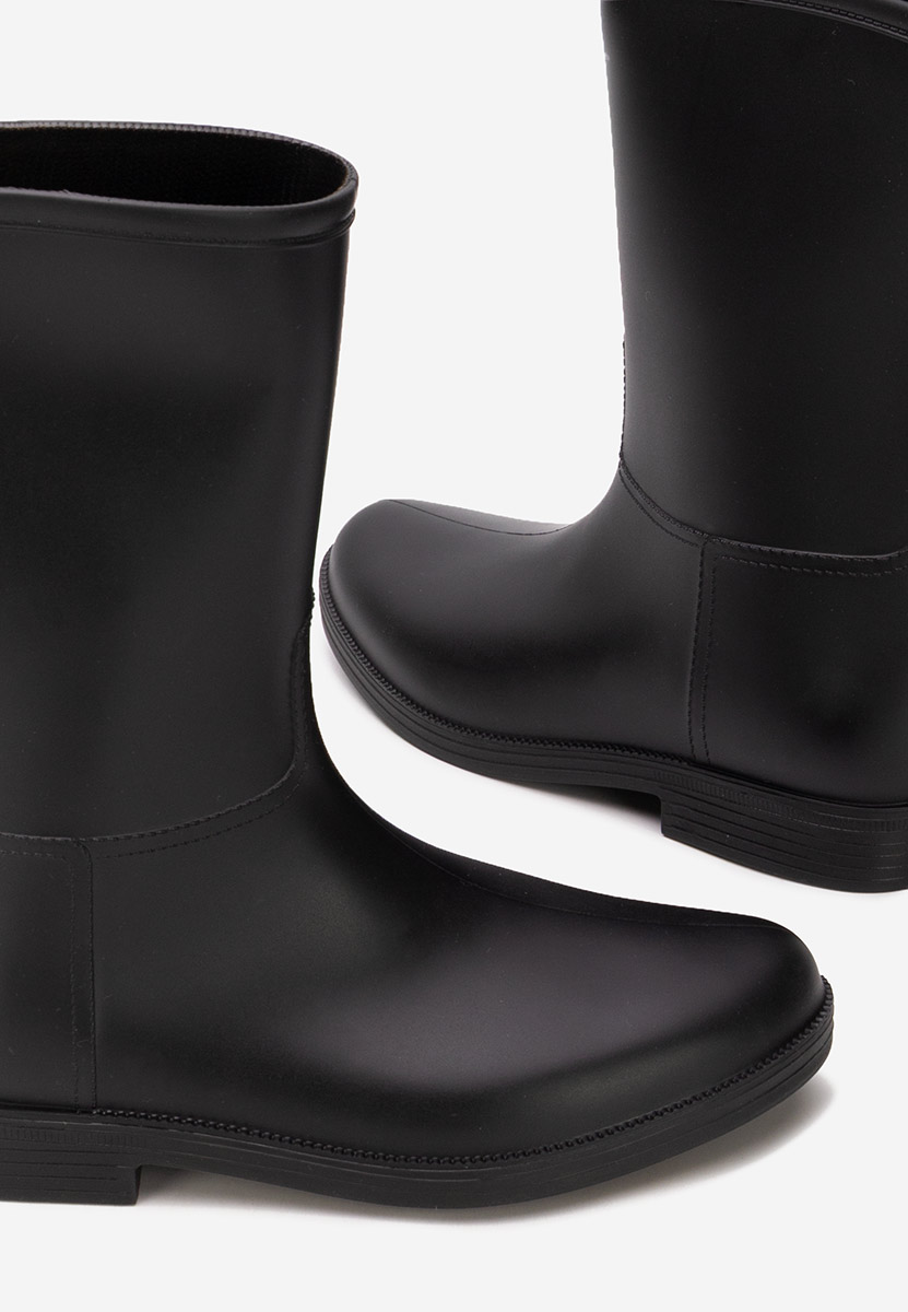 Cizme de cauciuc Elisea negre