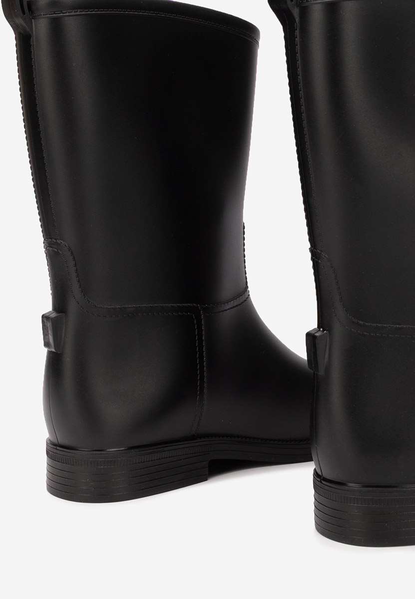 Cizme de cauciuc Elisea negre
