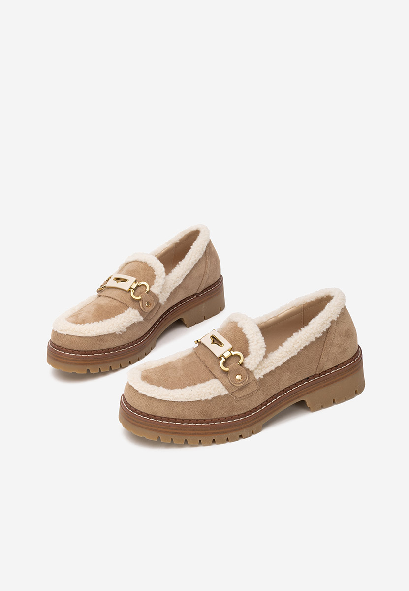 Mocasini dama Silvora kaki