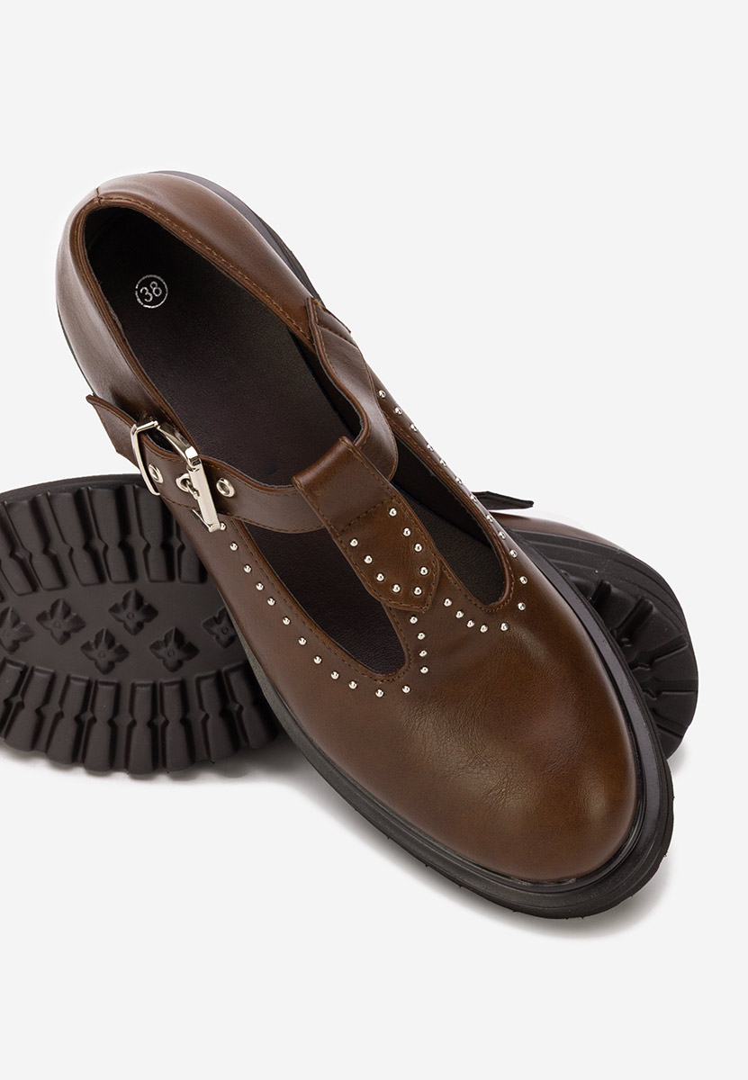 Pantofi casual damă Pietrina maro Pantofi casual damă Pietrina maro