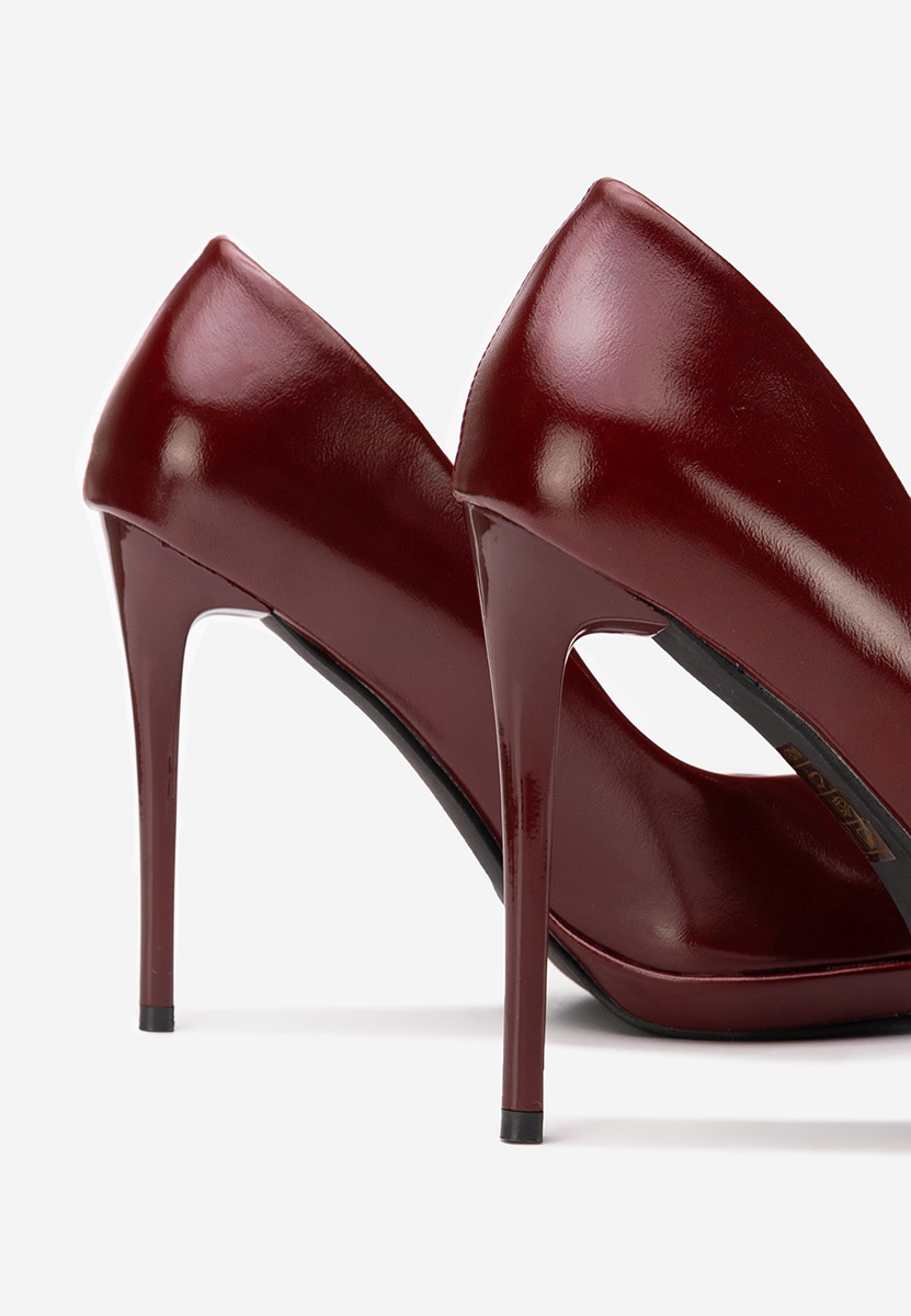 Pantofi cu toc stiletto Reneia grena