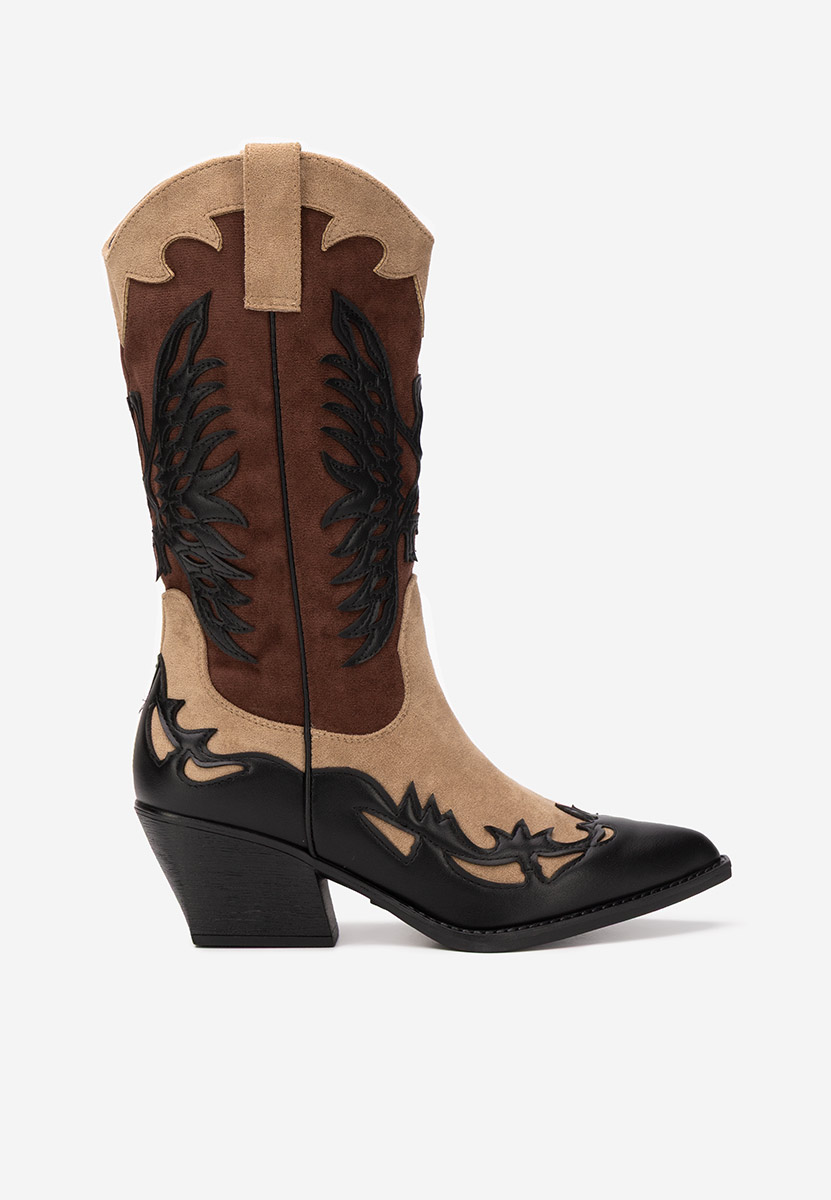 Cizme cowboy damă Jasnira negre