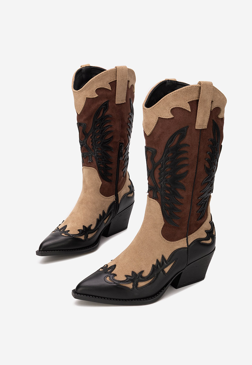 Cizme cowboy damă Jasnira negre