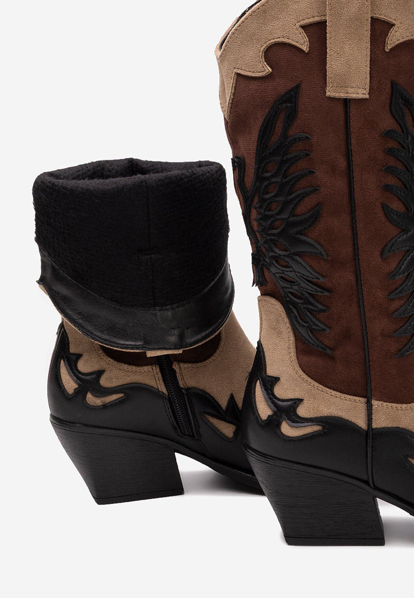 Cizme cowboy damă Jasnira negre