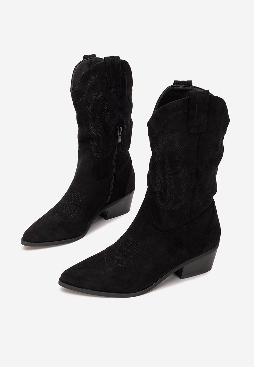 Cizme cowboy damă Brevaya negre Cizme cowboy damă Brevaya negre