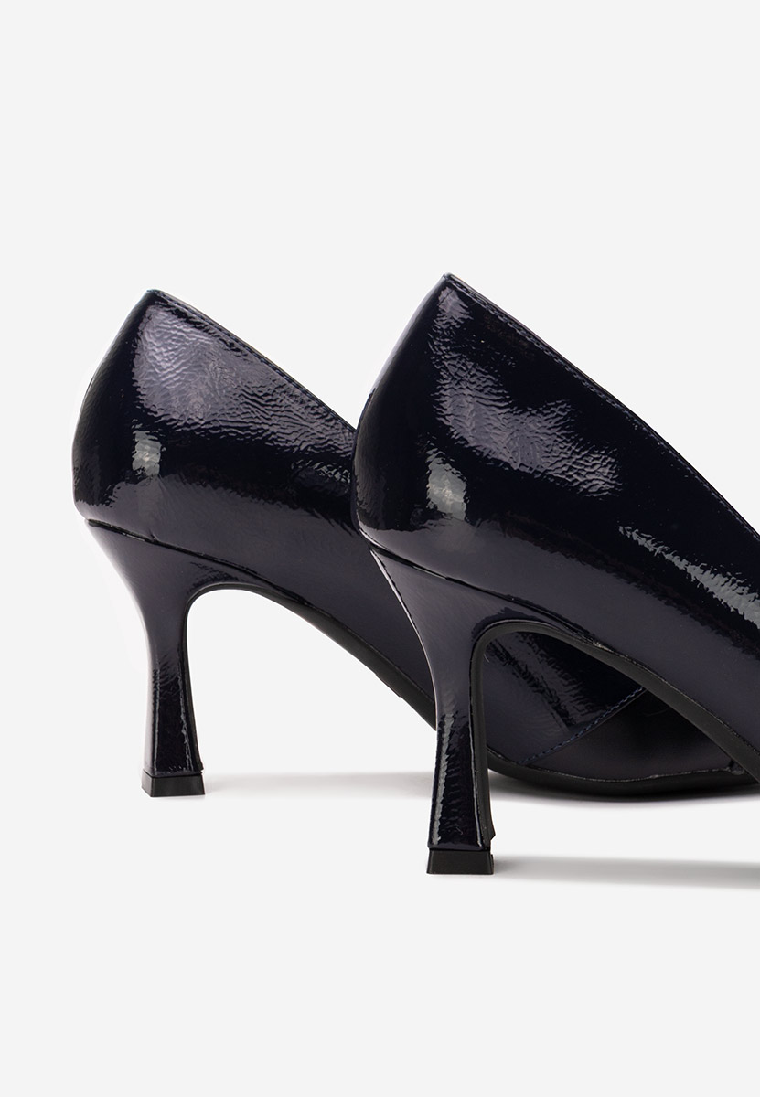 Pantofi cu toc subtire Ronie navy