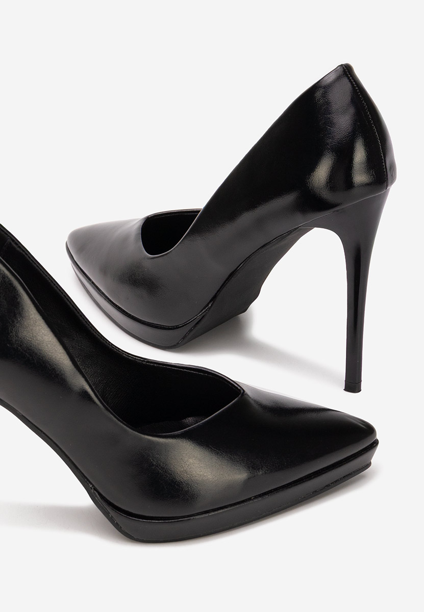 Pantofi cu toc stiletto Reneia negri