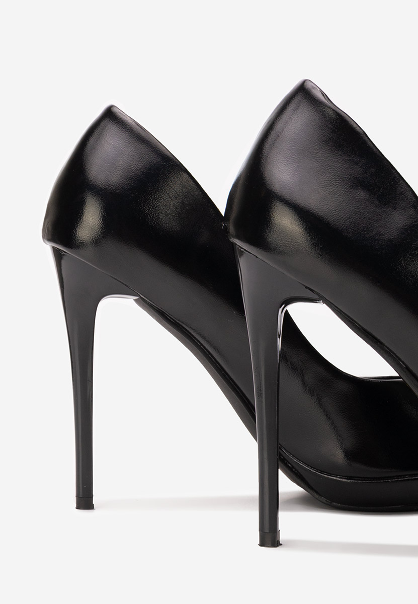 Pantofi cu toc stiletto Reneia negri