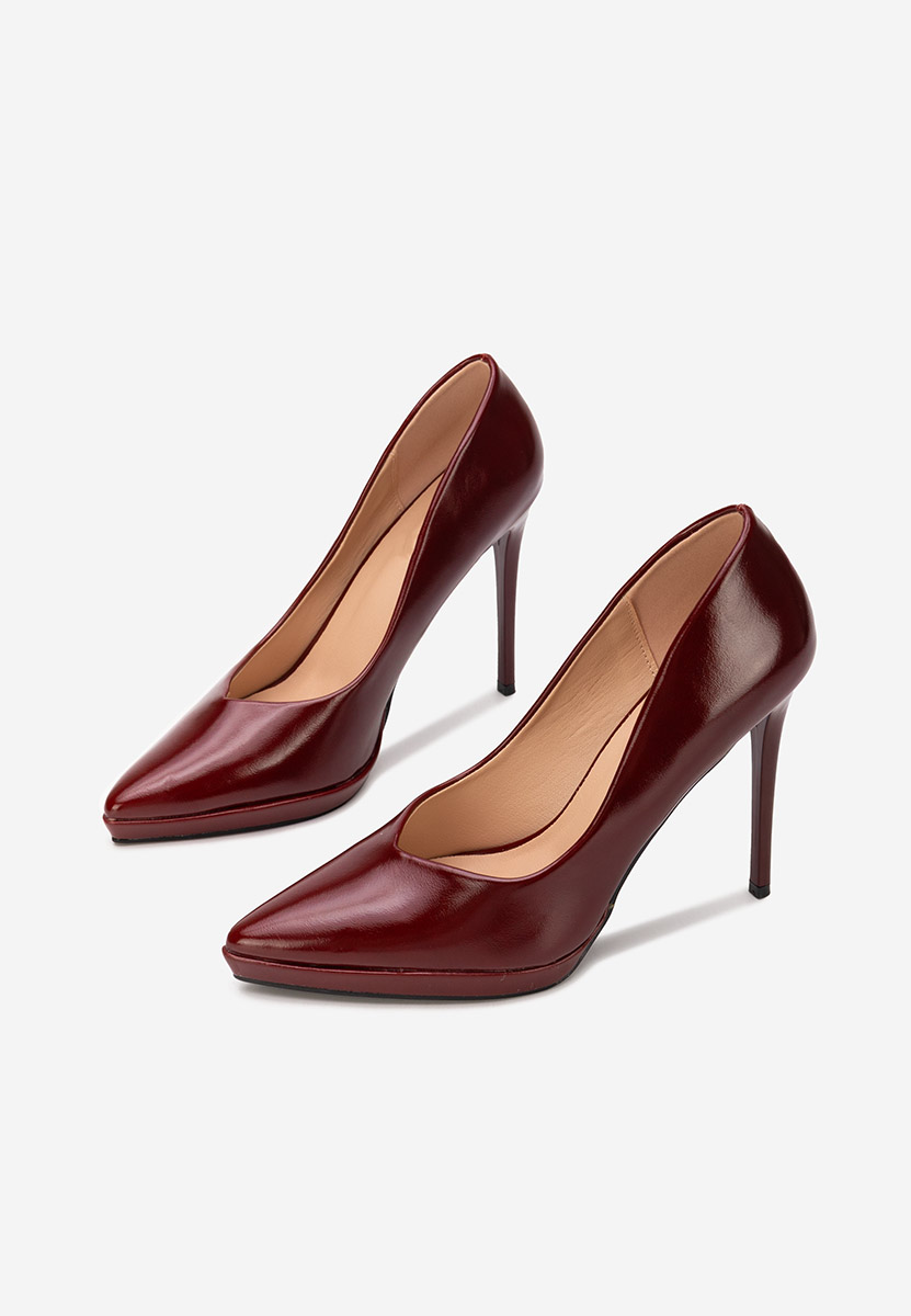 Pantofi cu toc stiletto Reneia grena