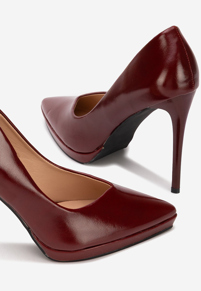 Pantofi cu toc stiletto Reneia grena