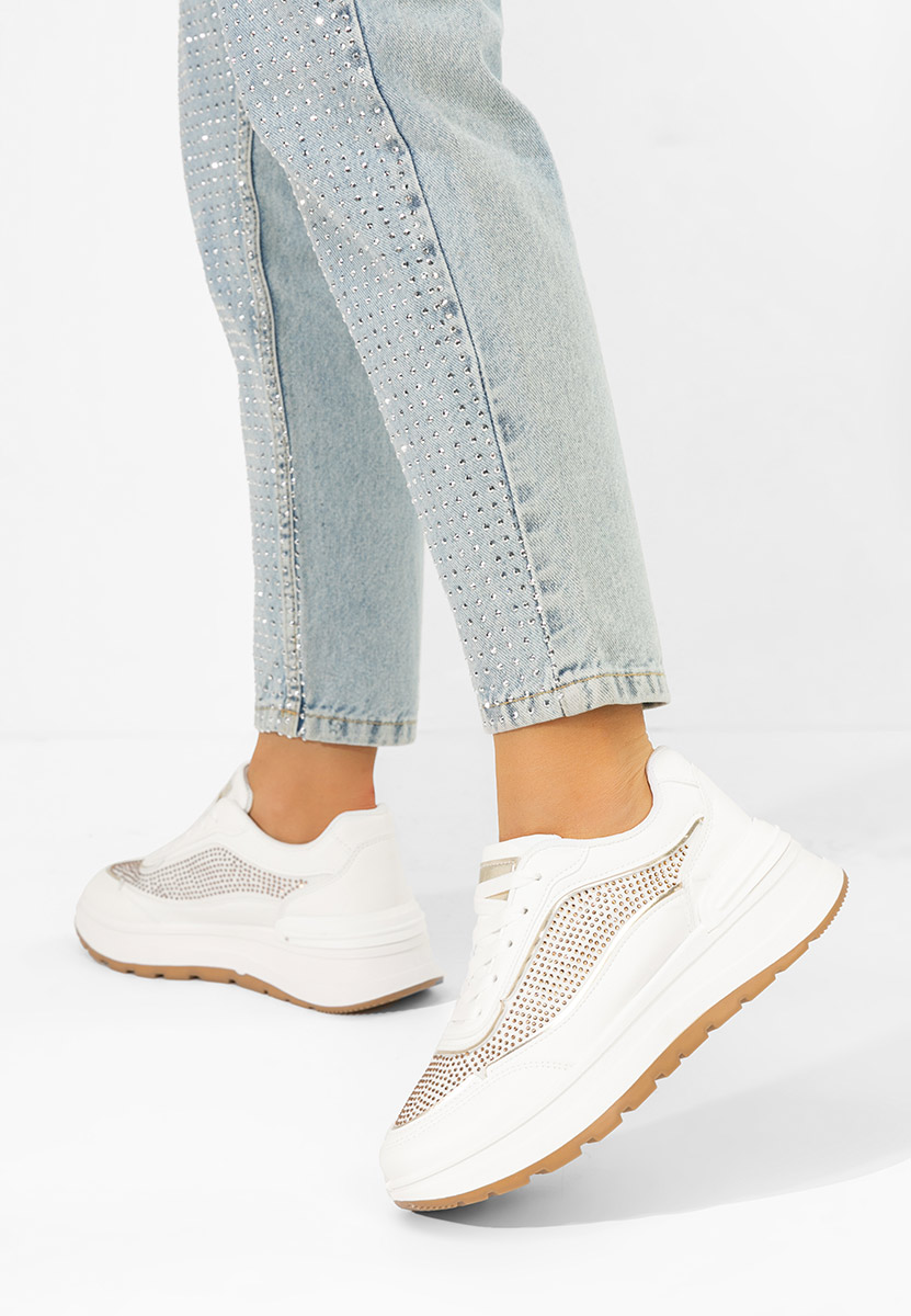 Sneakers dama Dalyana albi