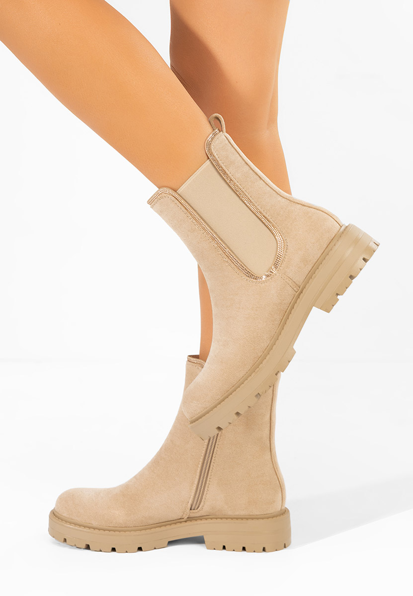 Ghete chelsea dama Brisaya V2 bej