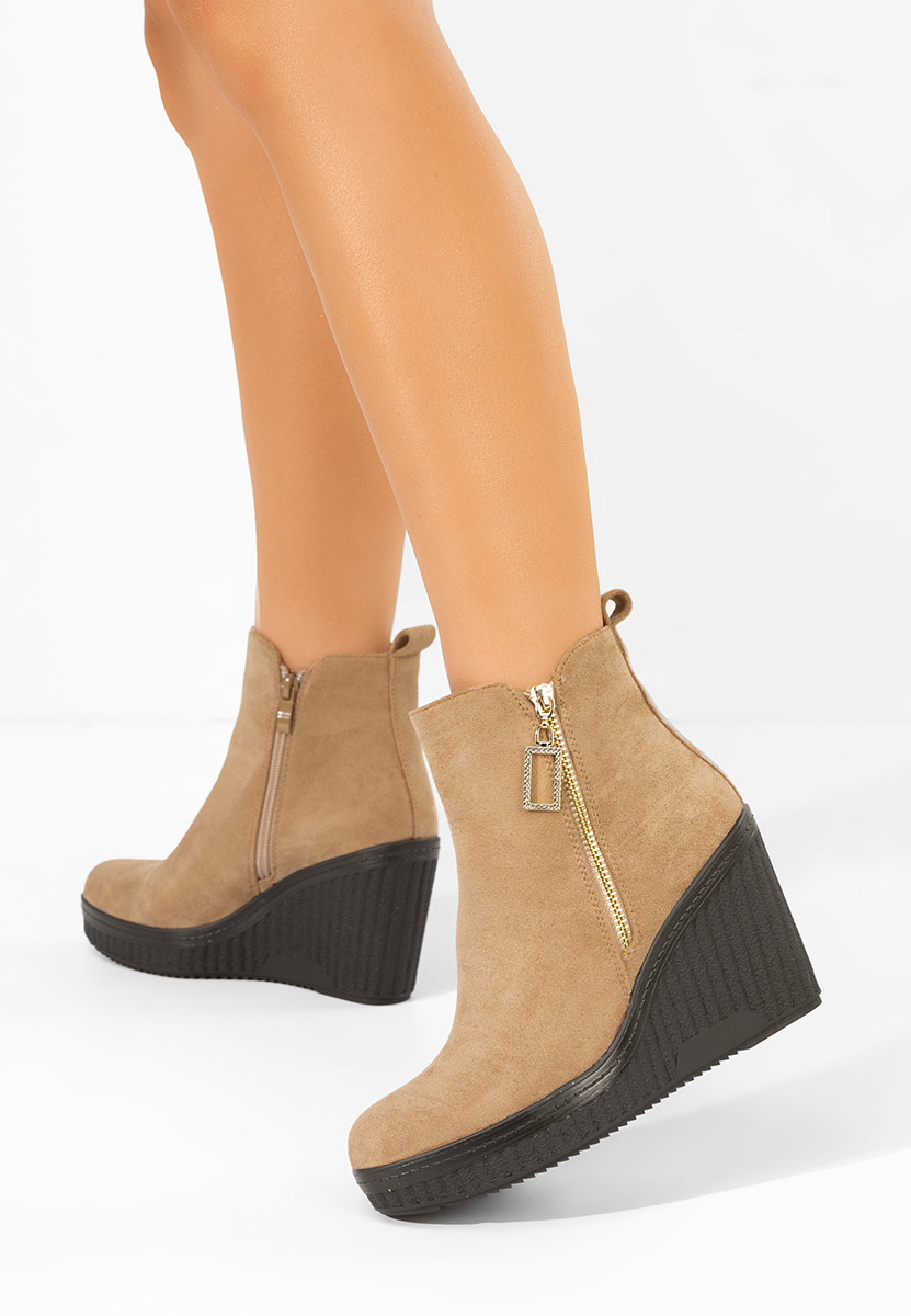 Botine cu platforma Charlet V2 kaki Botine cu platforma Charlet V2 kaki