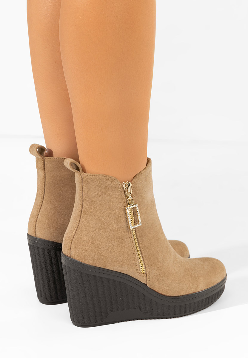 Botine cu platforma Charlet V2 kaki Botine cu platforma Charlet V2 kaki