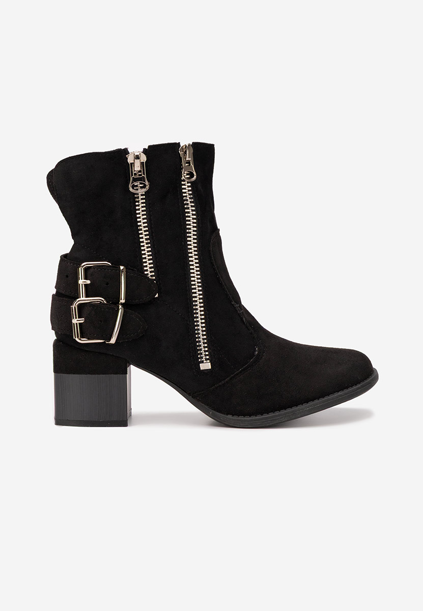 Botine cu toc gros Laroya V5 negre Botine cu toc gros Laroya V5 negre