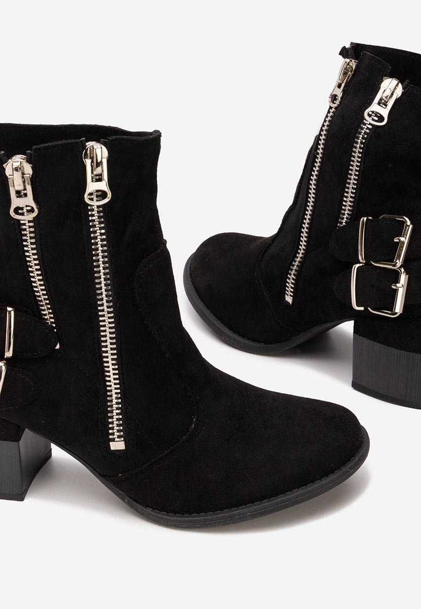 Botine cu toc gros Laroya V5 negre Botine cu toc gros Laroya V5 negre