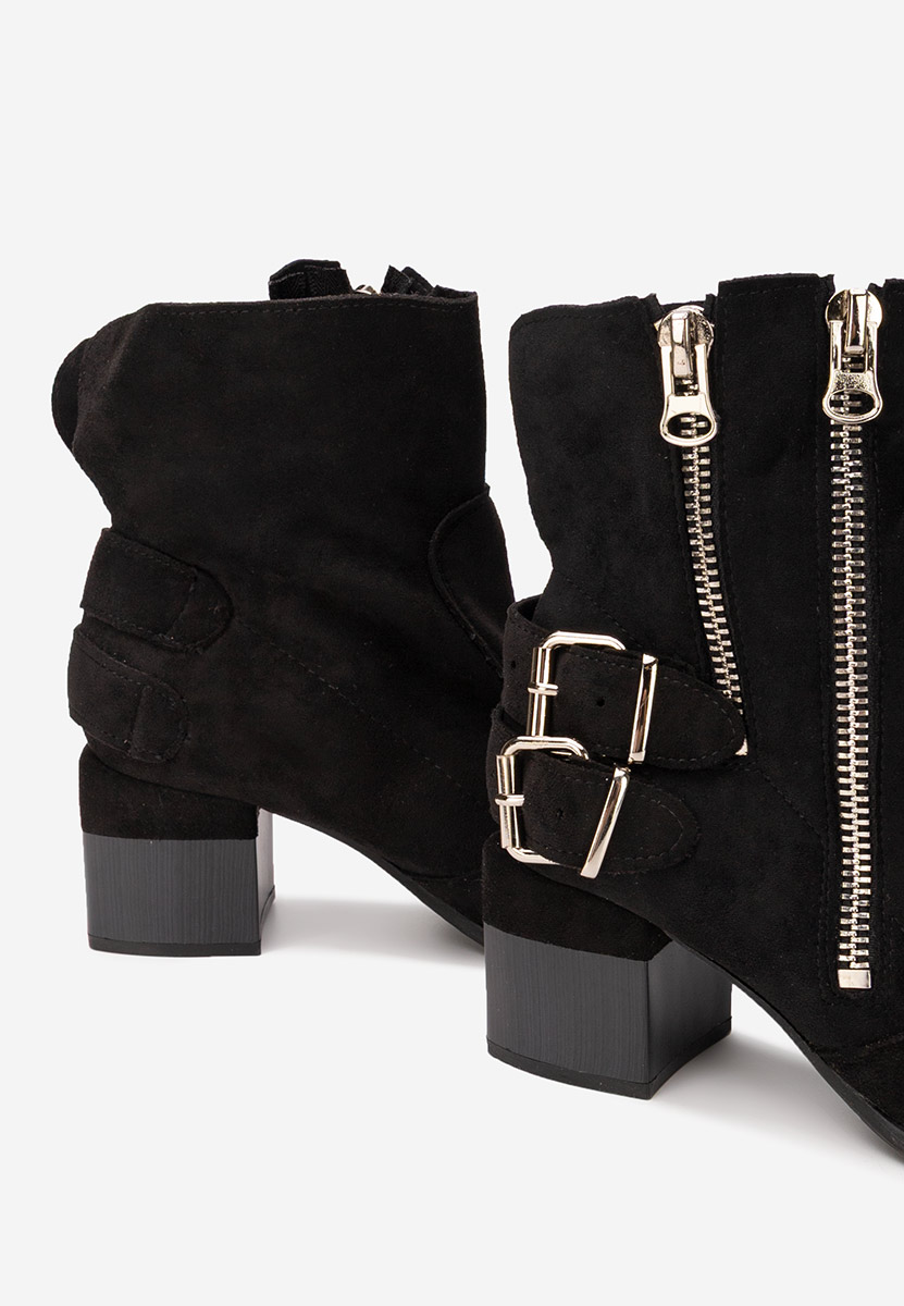 Botine cu toc gros Laroya V5 negre Botine cu toc gros Laroya V5 negre
