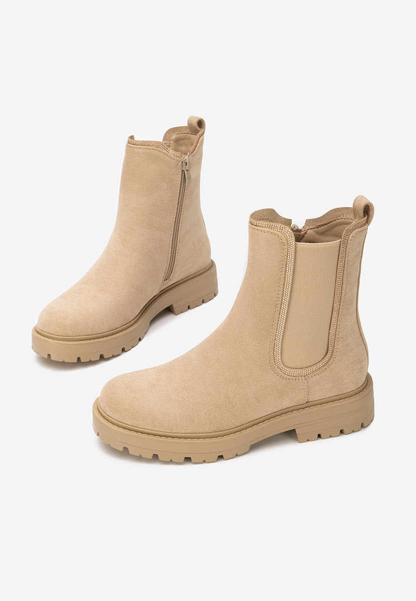 Ghete chelsea dama Brisaya V2 bej