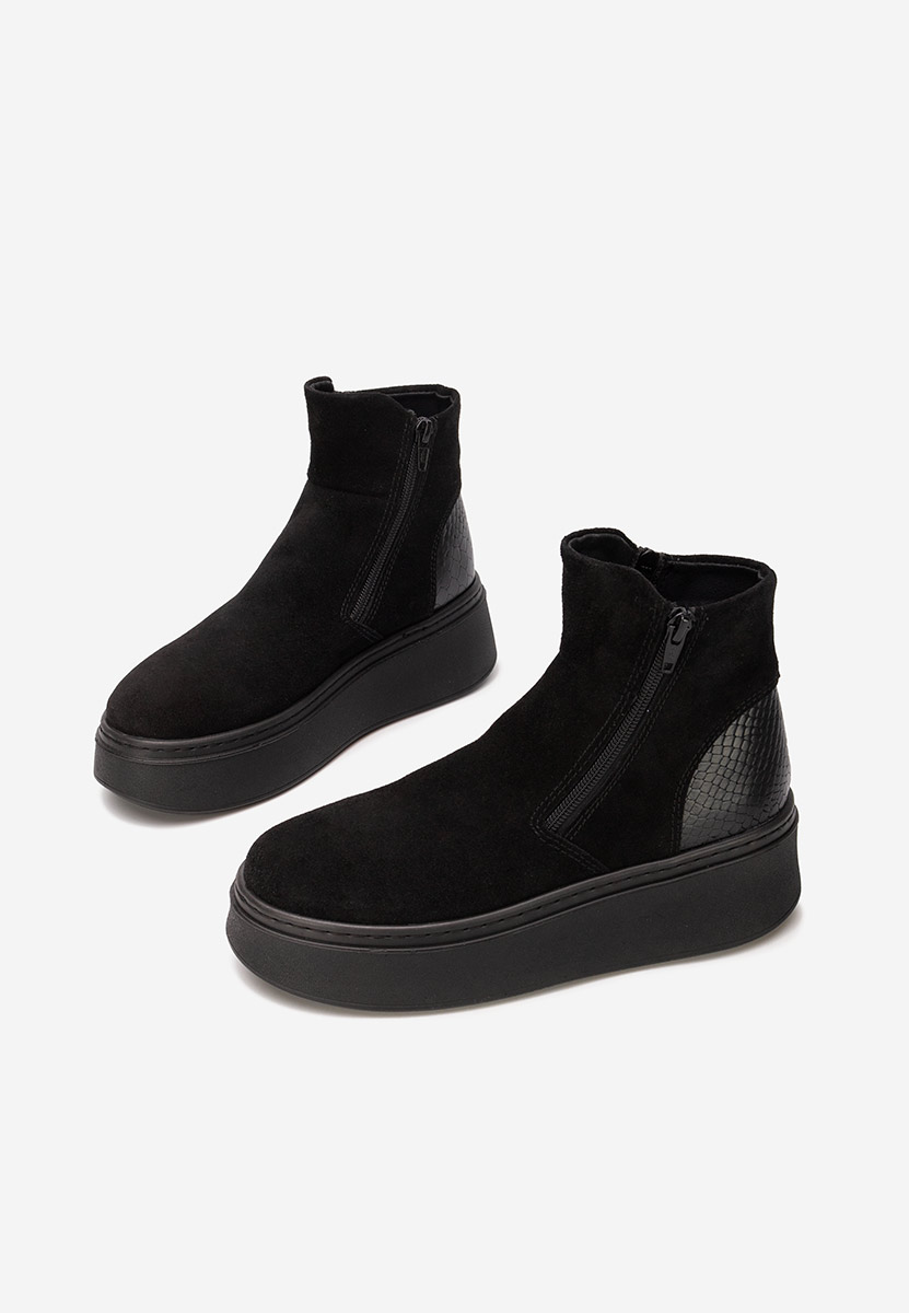 Ghete dama piele Andiora negre Ghete dama piele Andiora negre