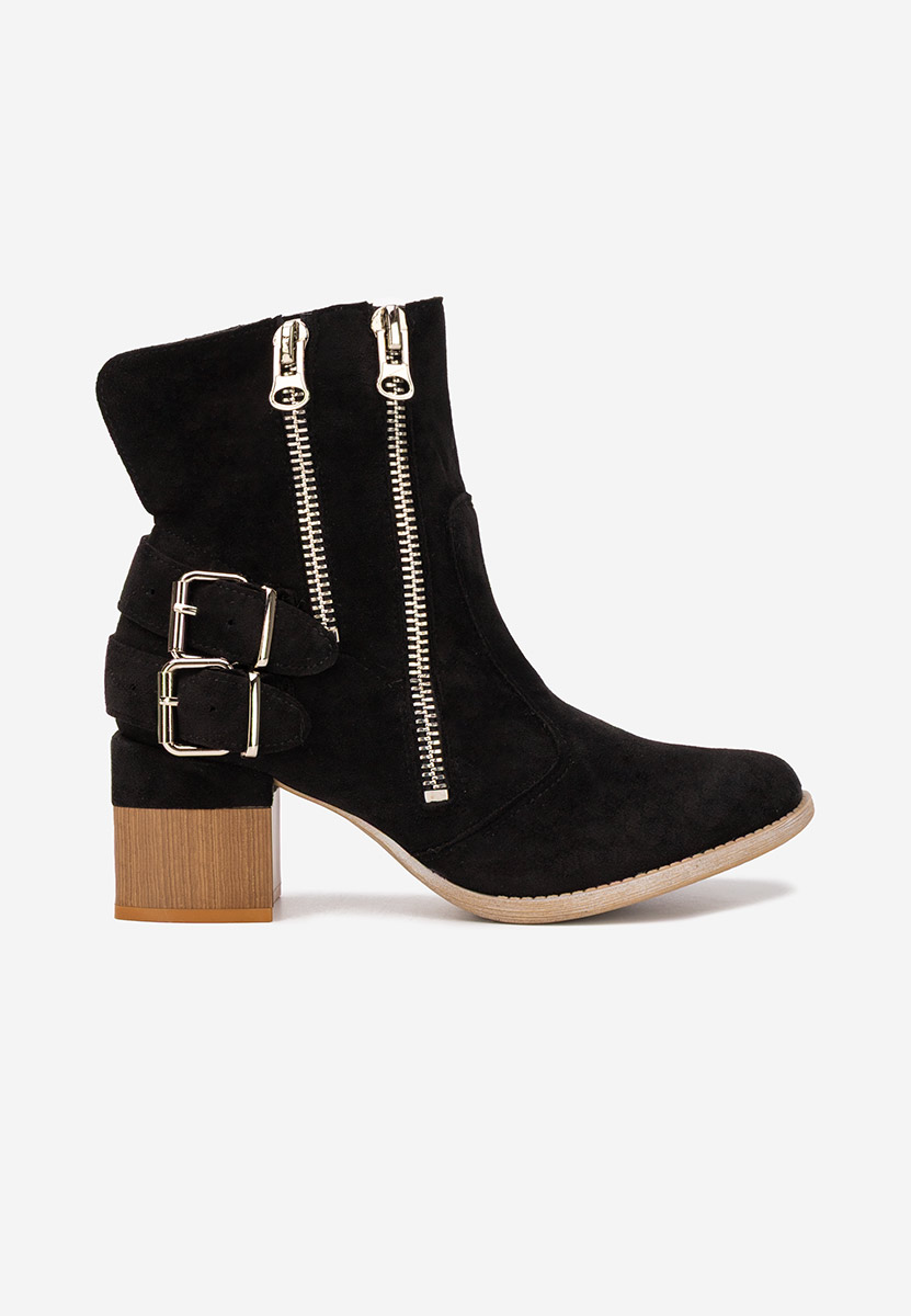 Botine cu toc gros Laroya V6 negre Botine cu toc gros Laroya V6 negre