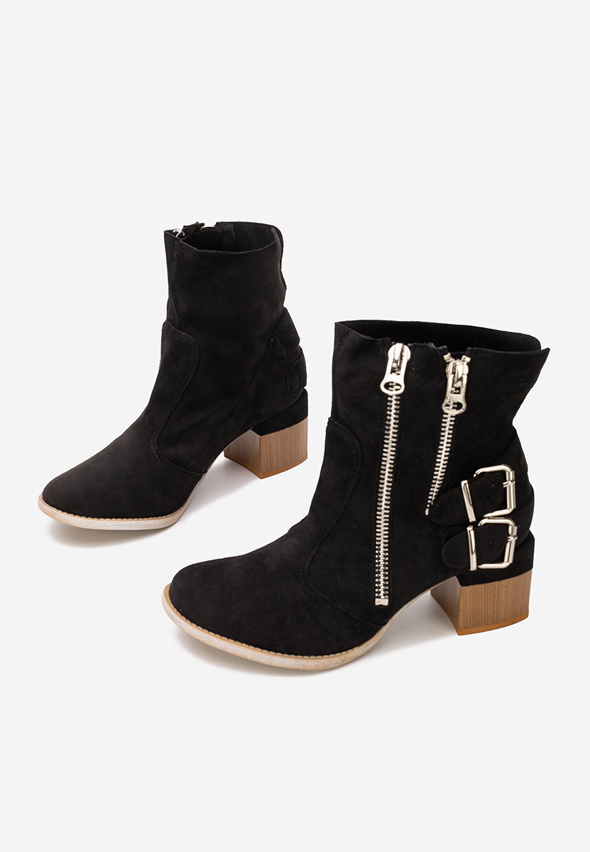 Botine cu toc gros Laroya V6 negre Botine cu toc gros Laroya V6 negre