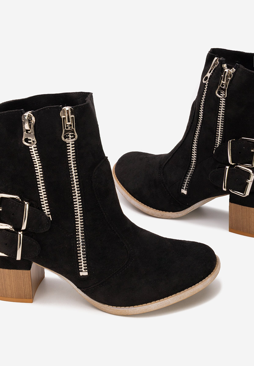 Botine cu toc gros Laroya V6 negre Botine cu toc gros Laroya V6 negre