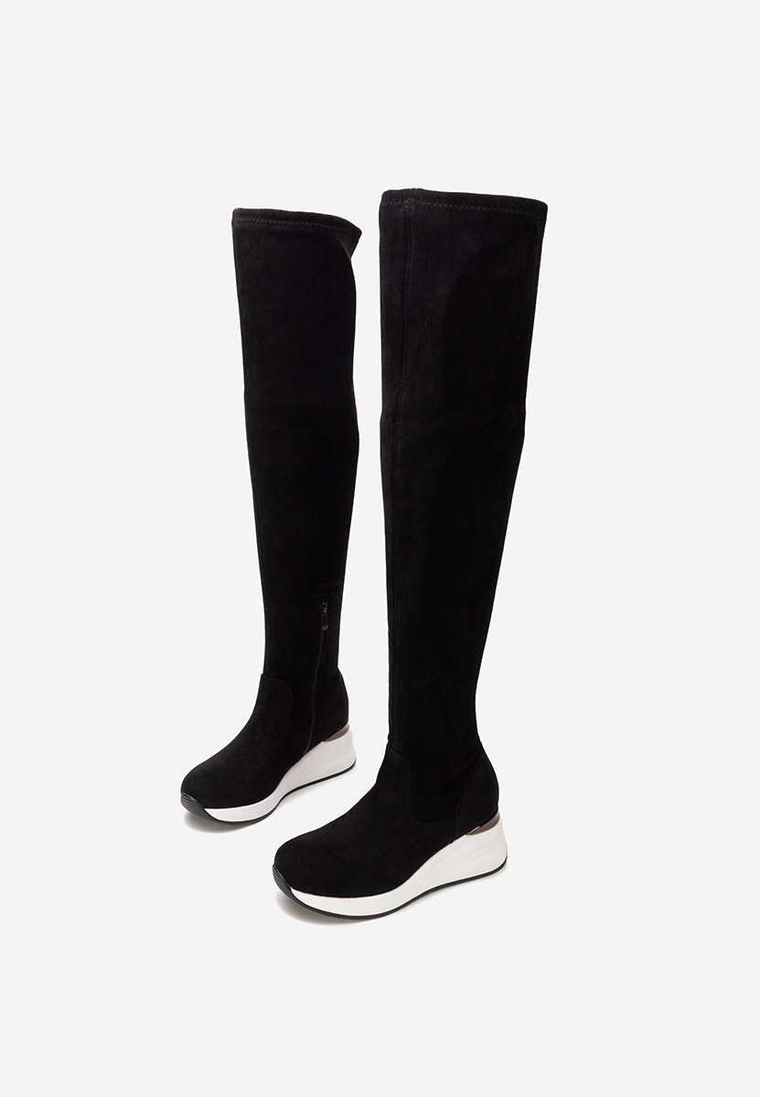 Cizme lungi peste genunchi Janisia V2 negre Cizme lungi peste genunchi Janisia V2 negre