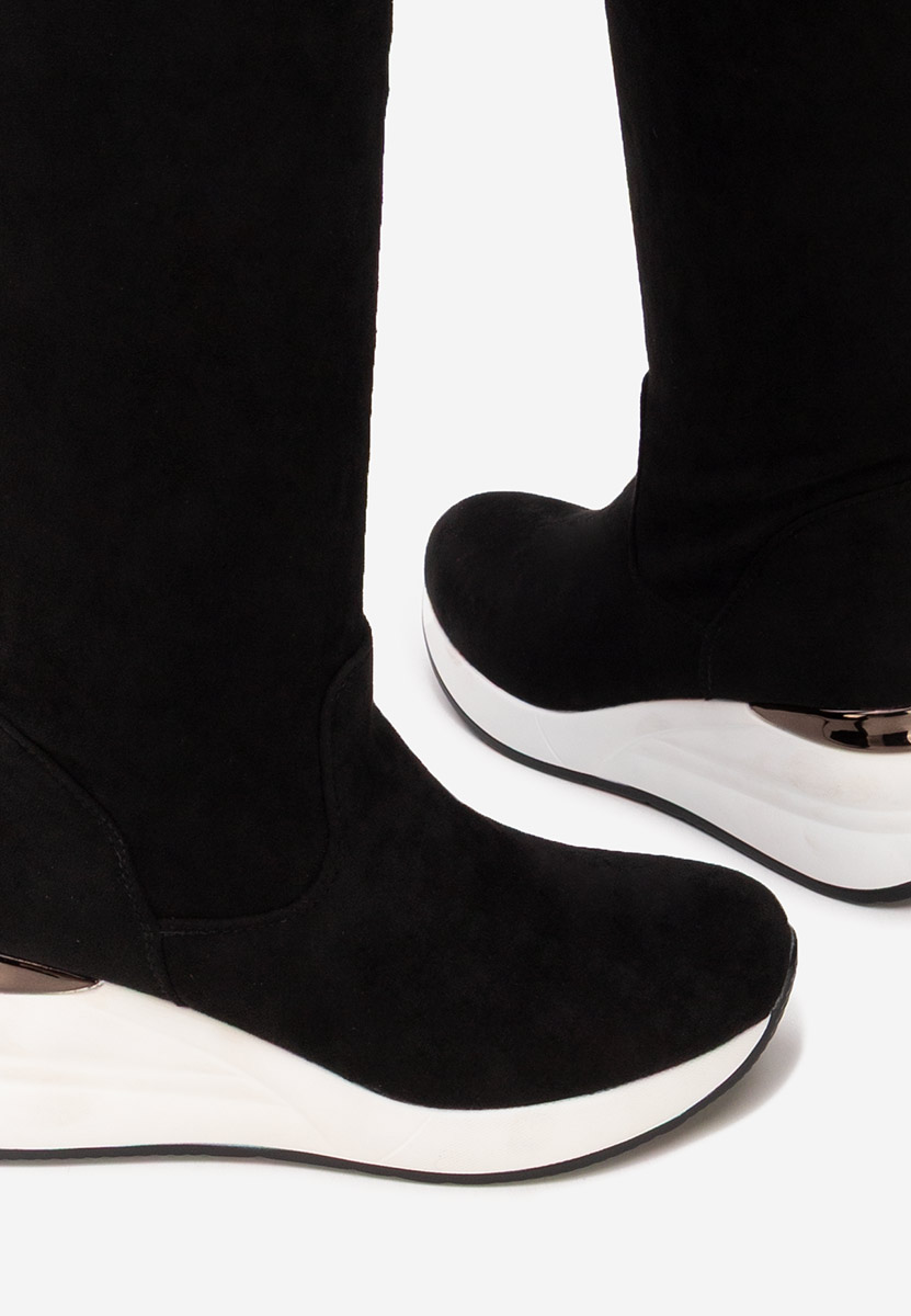 Cizme lungi peste genunchi Janisia V2 negre Cizme lungi peste genunchi Janisia V2 negre