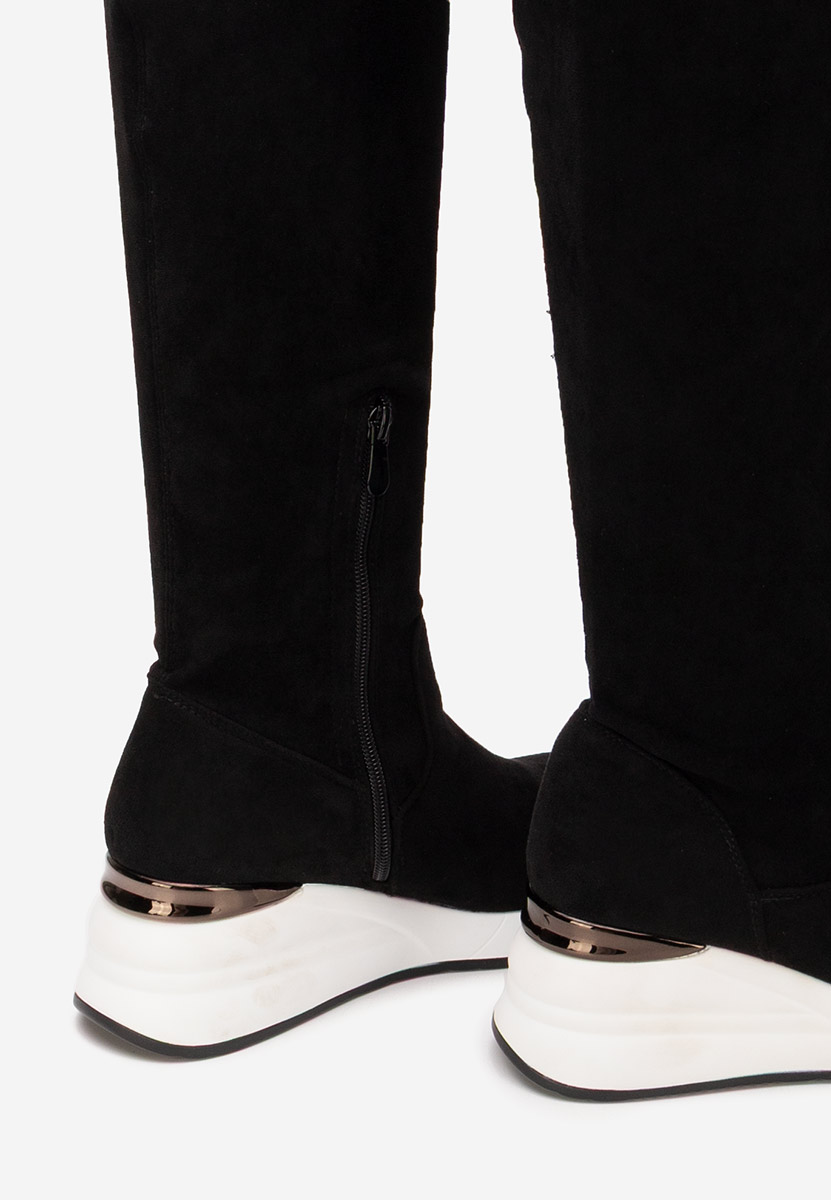 Cizme lungi peste genunchi Janisia V2 negre Cizme lungi peste genunchi Janisia V2 negre