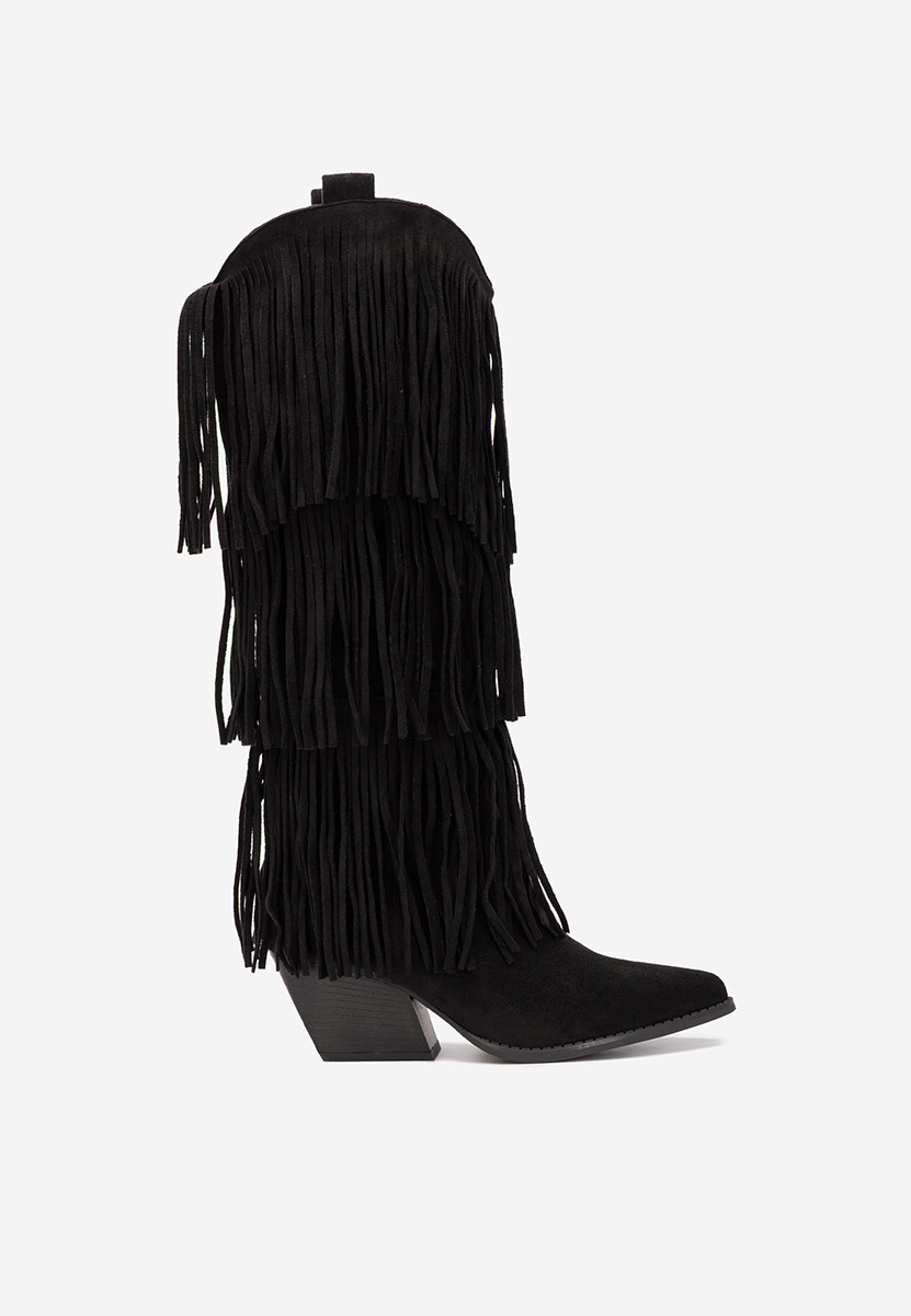 Cizme cowboy dama Rosila negre Cizme cowboy dama Rosila negre