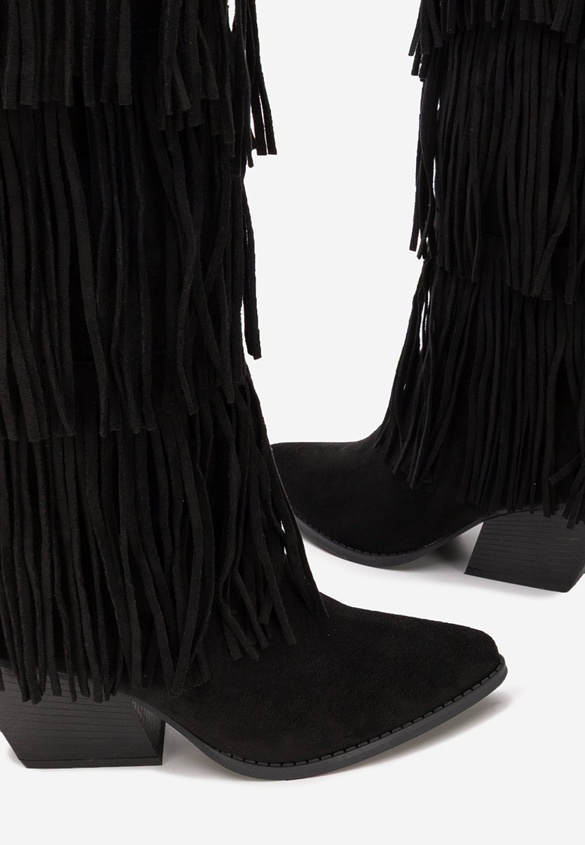 Cizme cowboy dama Rosila negre Cizme cowboy dama Rosila negre