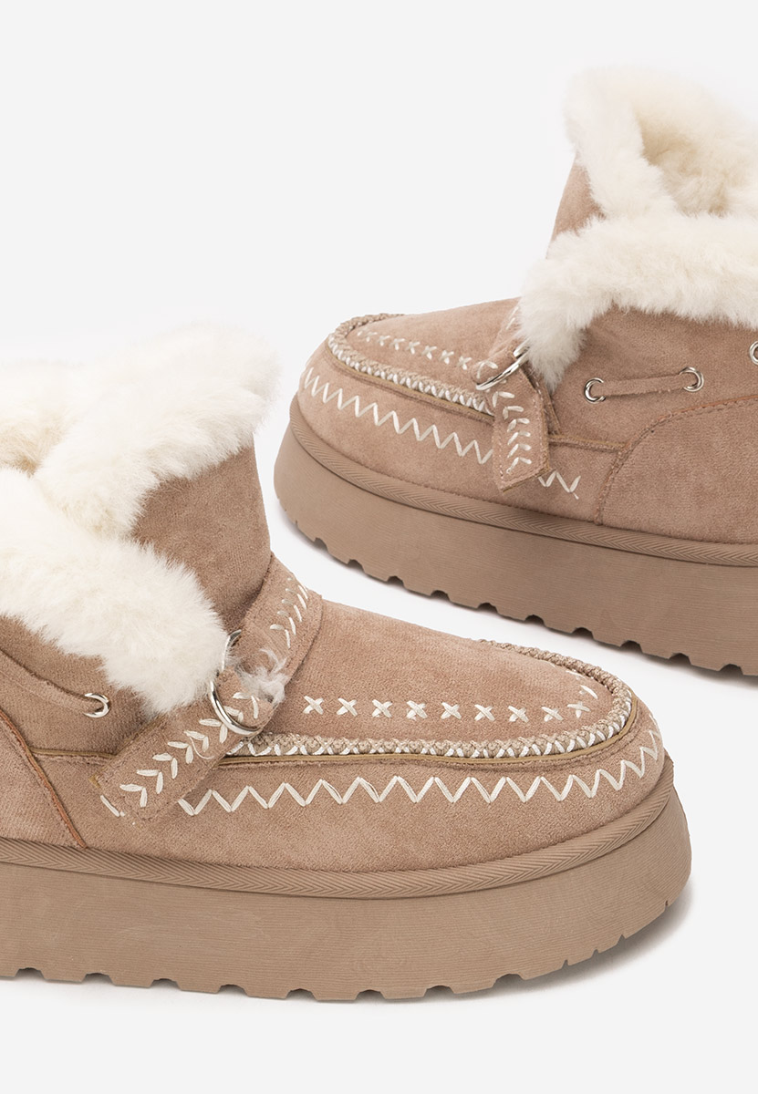 Ghete imblanite dama Tavoria kaki