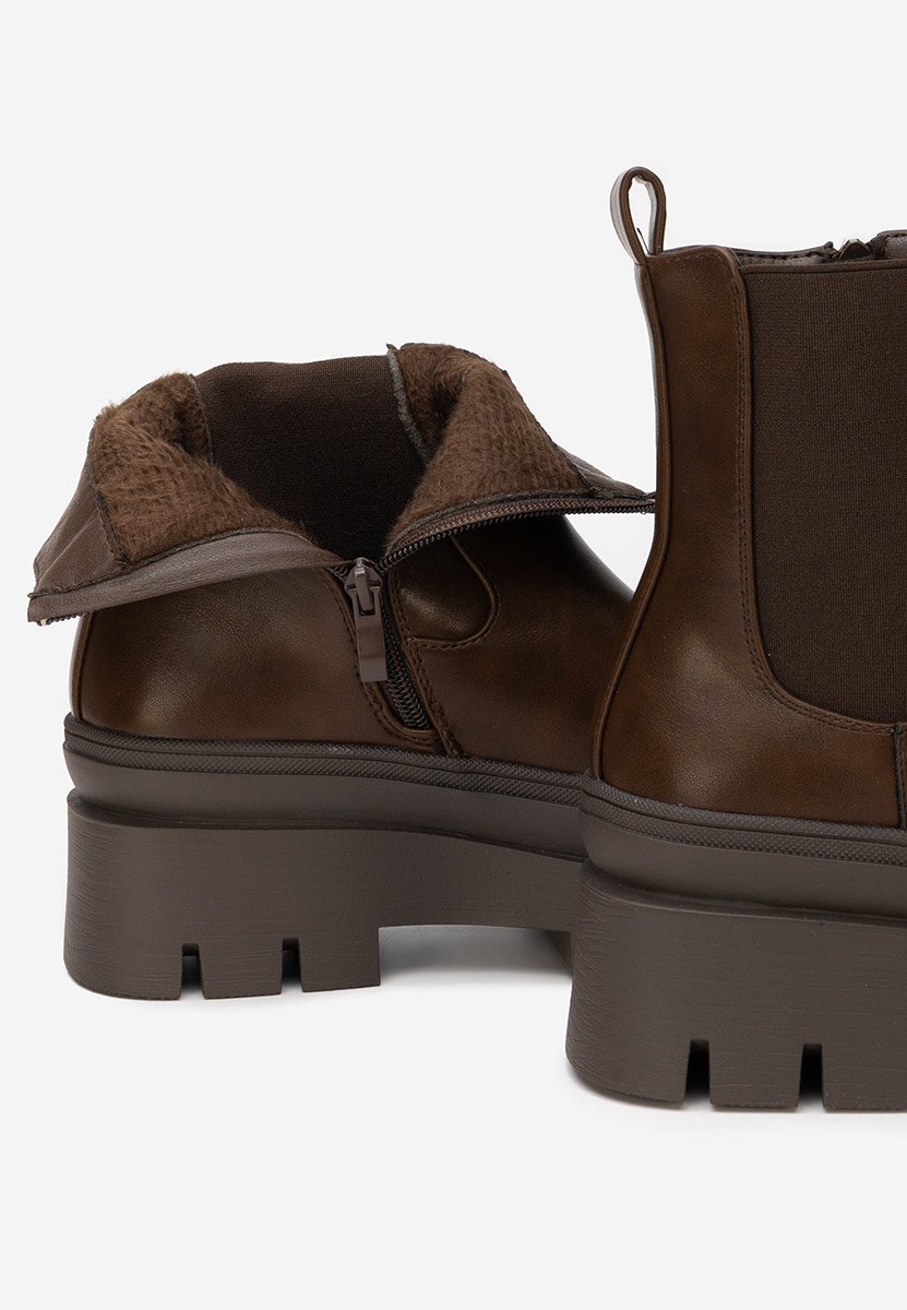 Ghete chelsea dama Solia V2 maro