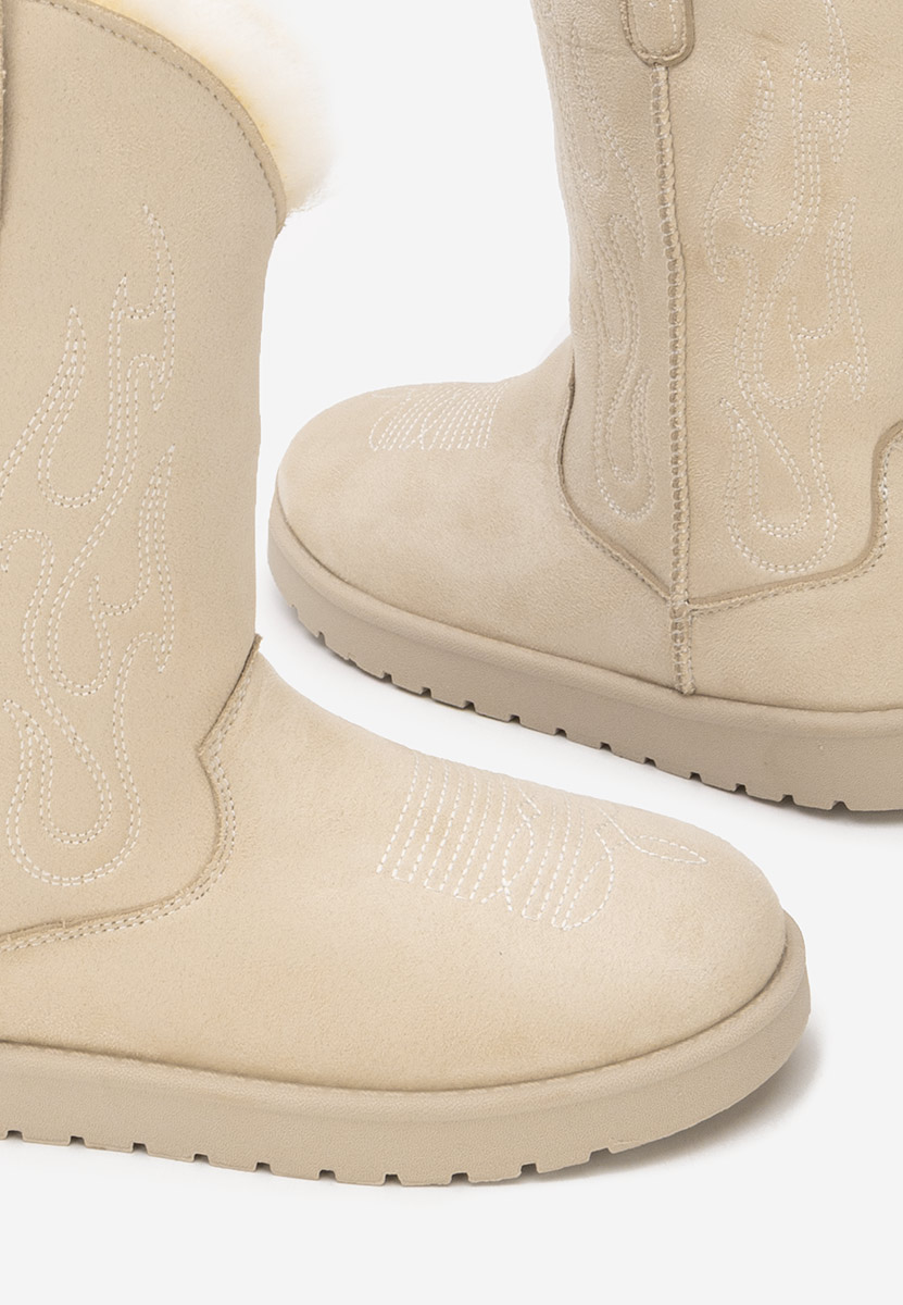 Cizme imblanite dama Prisina bej Cizme imblanite dama Prisina bej