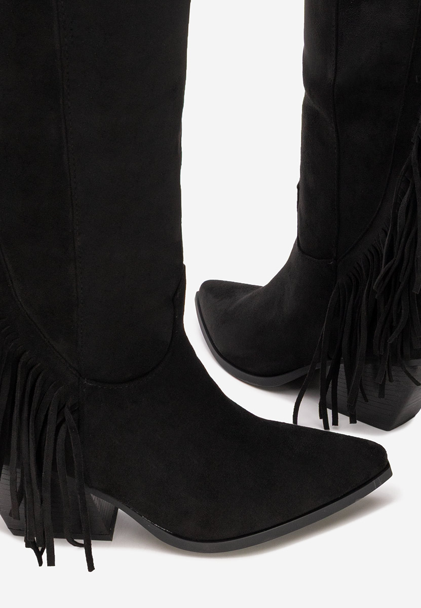 Cizme cowboy dama Verlia negre Cizme cowboy dama Verlia negre