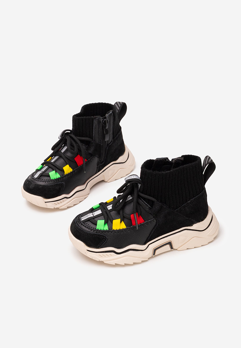 Sneakers baieti Joyan negri
