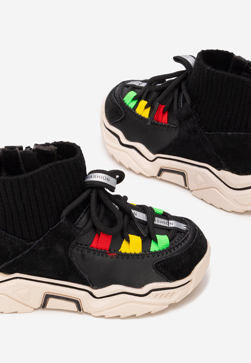 Sneakers baieti Joyan negri