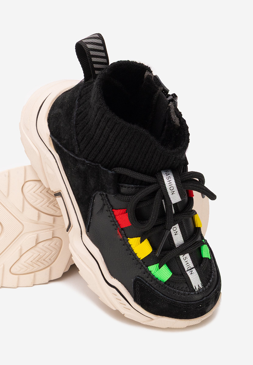 Sneakers baieti Joyan negri