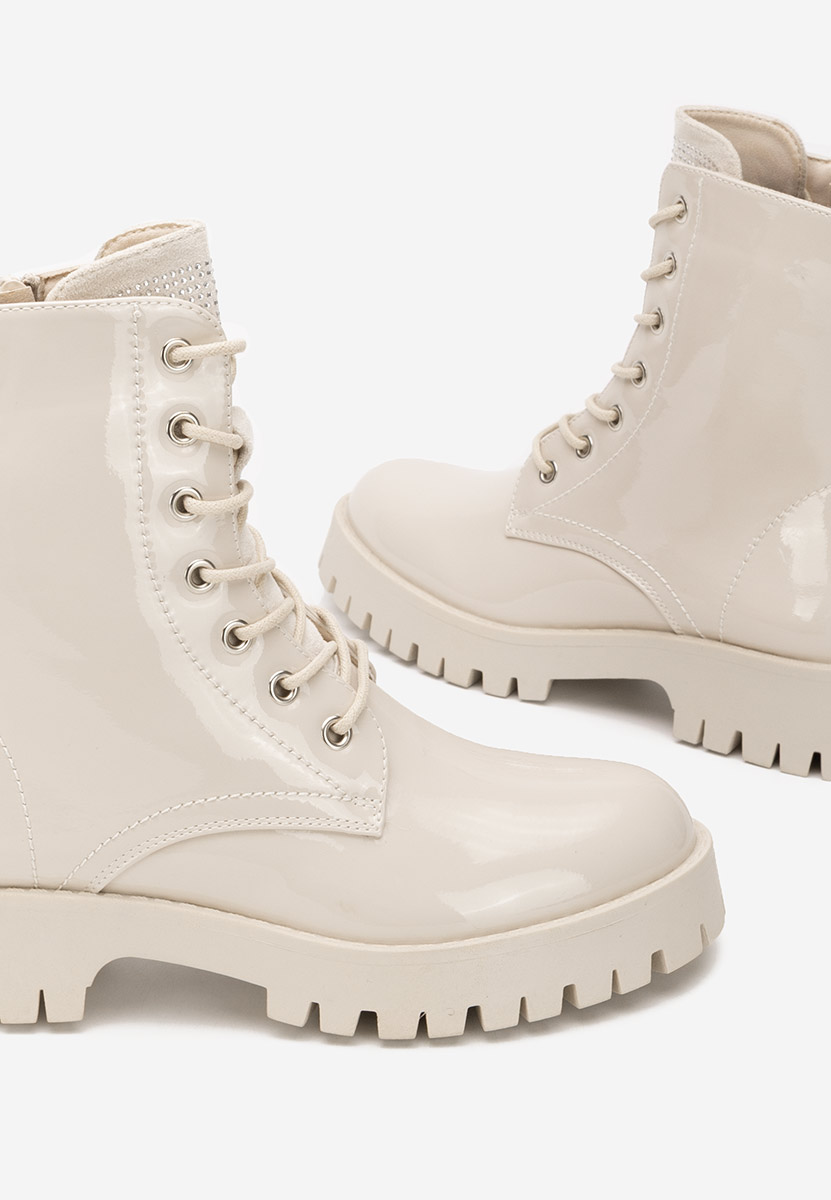 Bocanci lacuiti dama Claudine bej