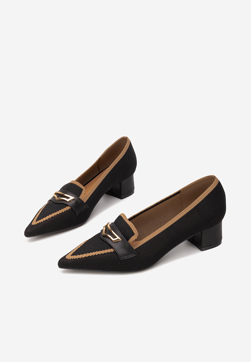 Pantofi cu toc mic Dianey negri