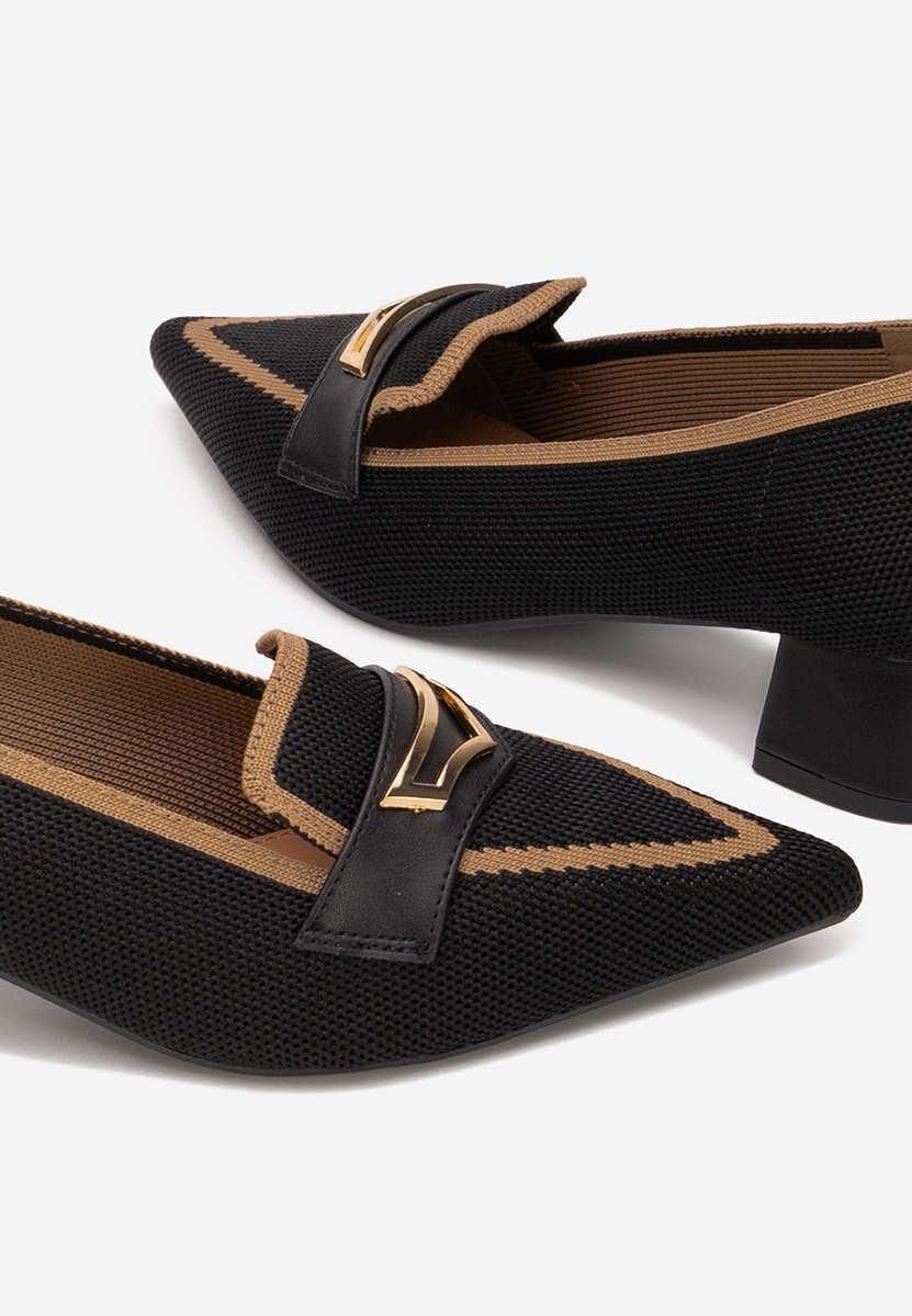 Pantofi cu toc mic Dianey negri
