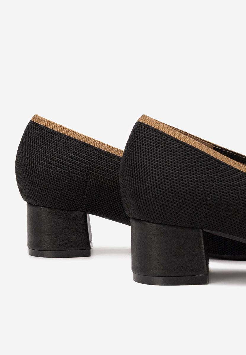 Pantofi cu toc mic Dianey negri