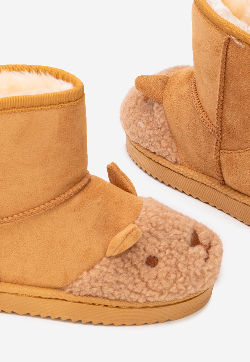 Cizme copii Woolf maro