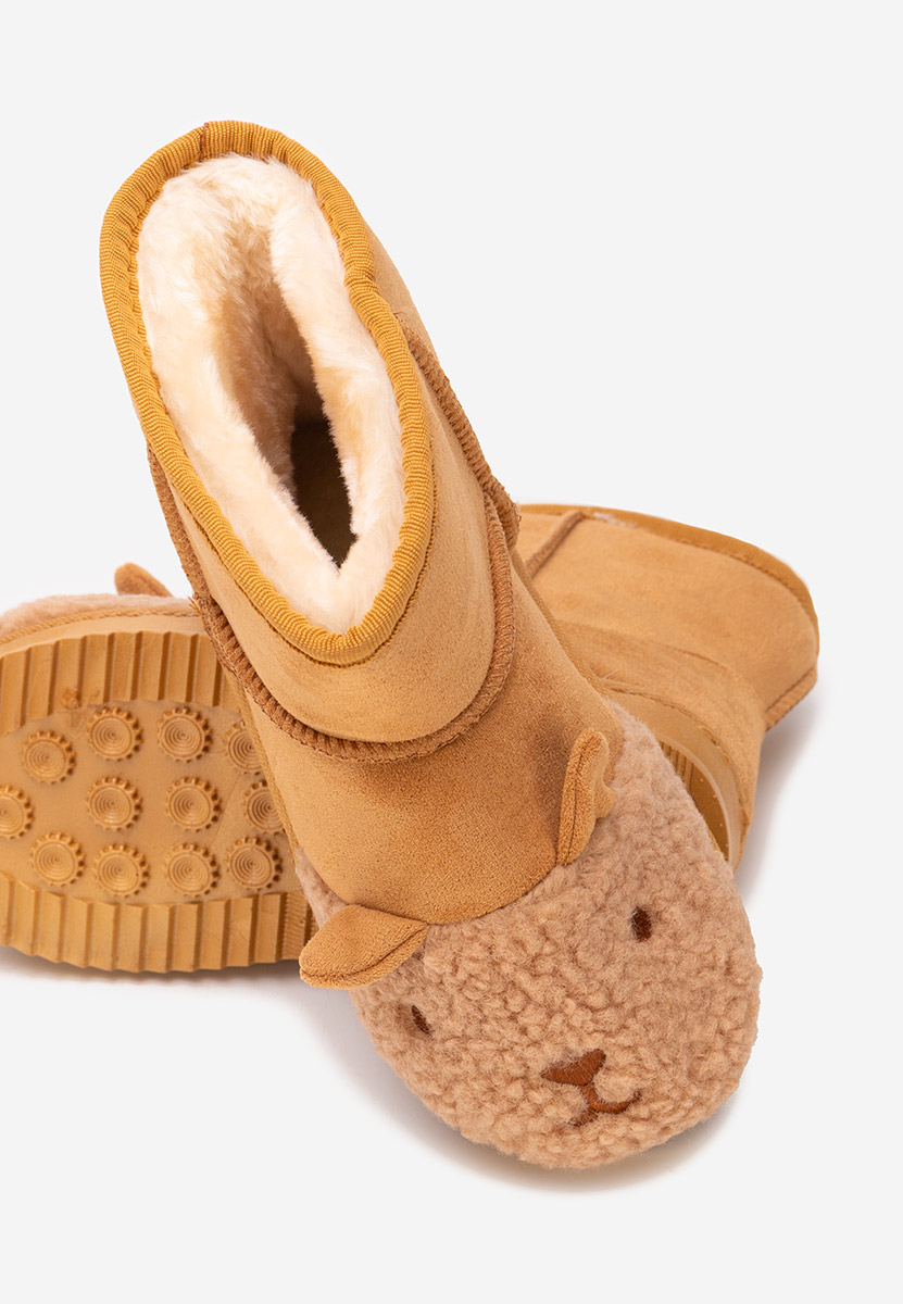 Cizme copii Woolf maro