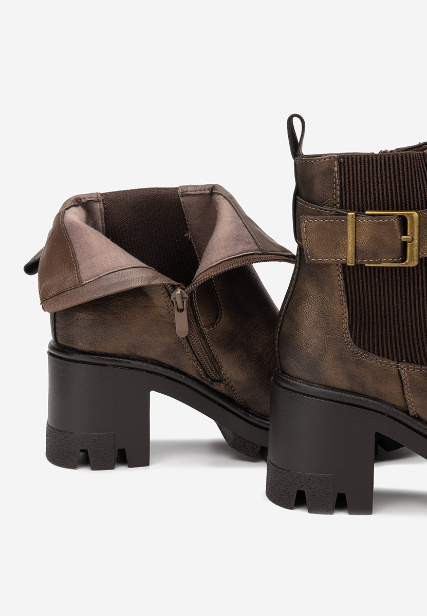 Ghete cu toc Rafira bronze