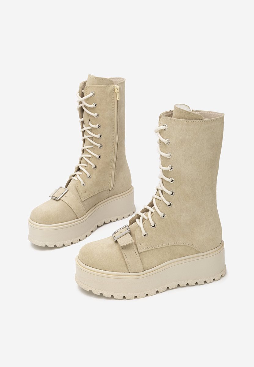 Ghete dama piele Sorelia bej