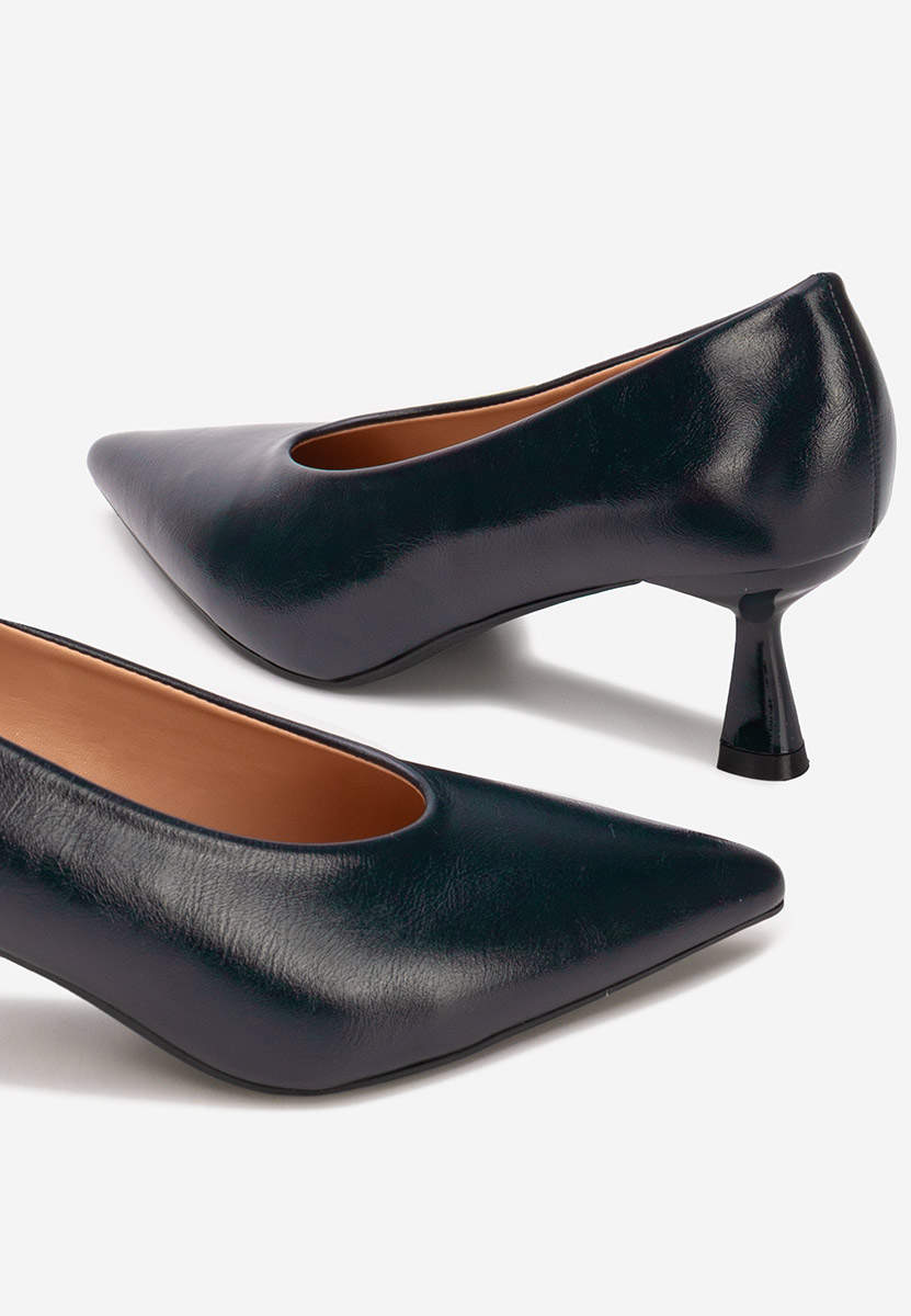Pantofi cu toc subtire Glacia navy
